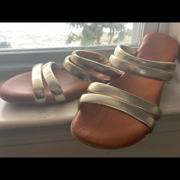gold designer sandals